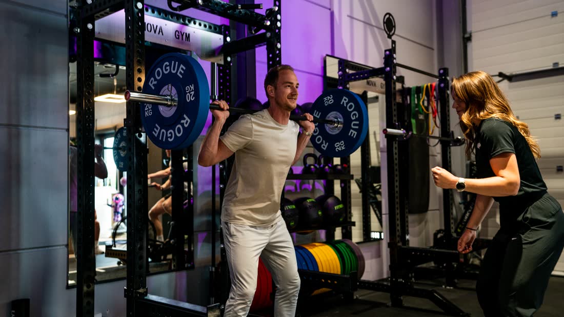 Squat met coach